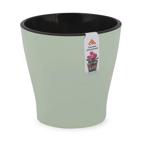 Кашпо подвесное Глория с поддоном 4,2л зеленое