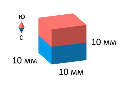 Магнит призма 10х10х4мм
