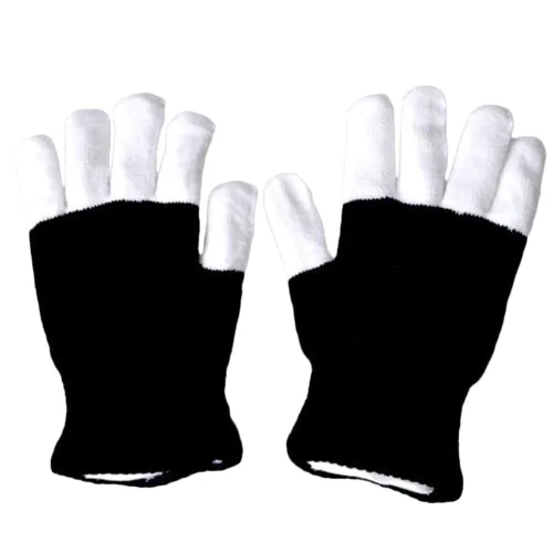 Перчатки теплые Черные Белые 