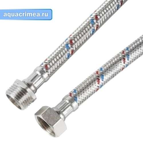 Подводка вода 0.4 г/ш нерж. AquaKratos AKv-201