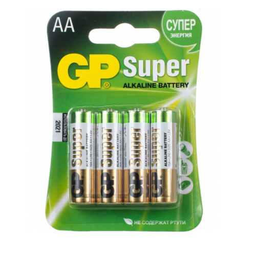 Батарейка GP Super "АА" LR6 BL4