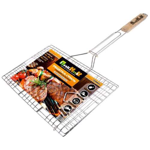 Решетка-гриль 55х34х22х2см хром. универс. "Твой пикник"