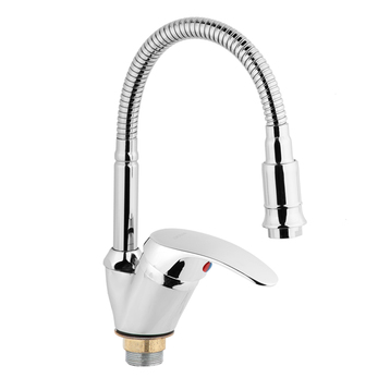 Смеситель для кухни 40мм на гайке с гибким изливом ОС0322 ОЛИМП