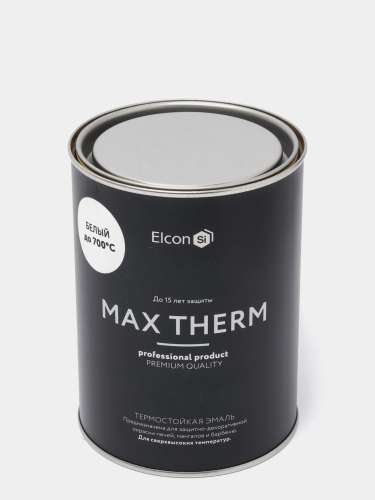 Эмаль термостойкая ELCON 700С, графит 0,4кг