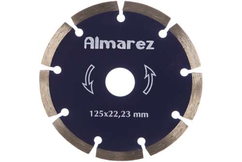 Диск сухой отрезной алмазный 125x22.23мм Almarez Кирпич/блок 304125