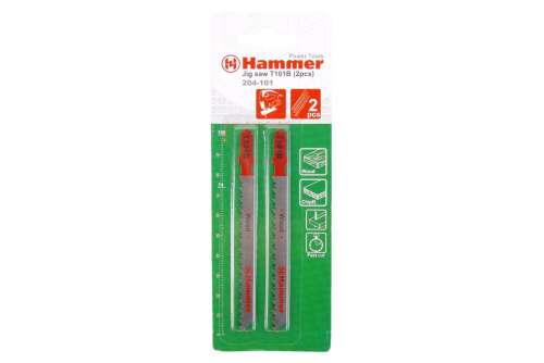 Пилки для лобзика Hammer Flex 204-107 T119B мягк. дерево/пластик (2шт)