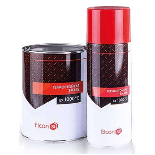 Эмаль термостойкая ELCON 700С, зеленая 0,4кг