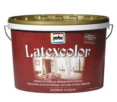 Краска латексная Jobi -20C LATEXCOLOR A7 База С (0,9л)
