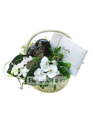 Поддержка для орхидей прозр. 55см Сердце