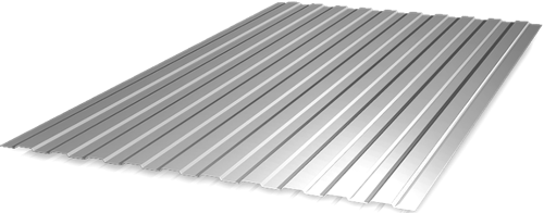 Профнастил С-8 0,40 (оцинкованный металл) 1200х3000 мм
