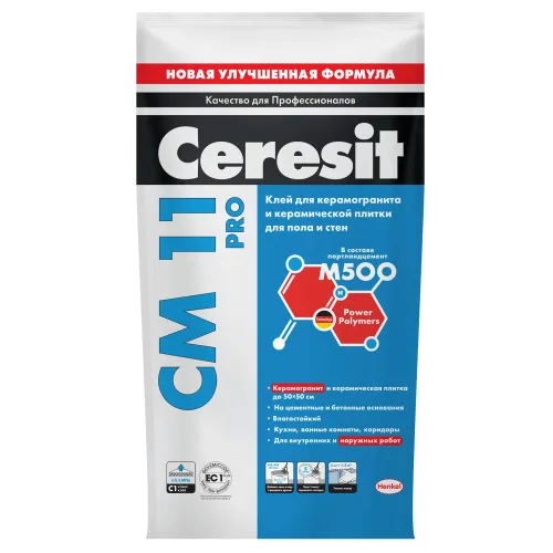 Клей для плитки Ceresit CM11 PRO (C1) 25кг