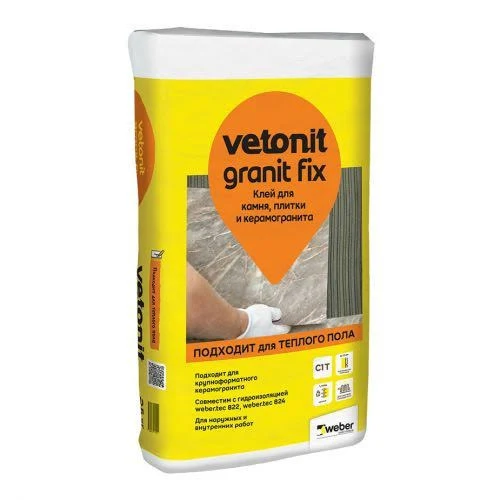 Клей для плитки Weber Vetonit Granit Fix (C1T) 25кг