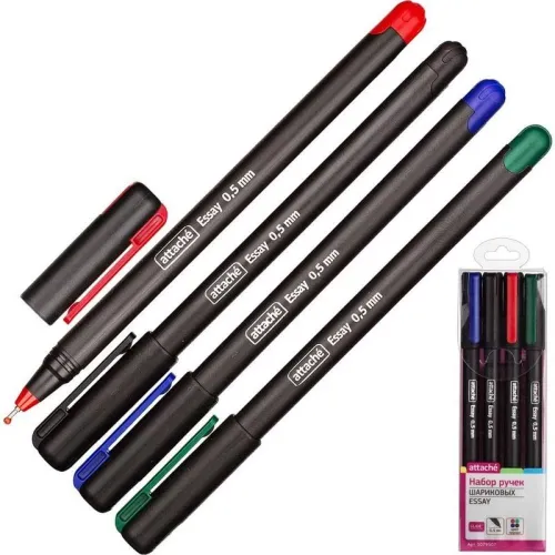 Набор ручек шариковых (4 цвета) Attache 874769