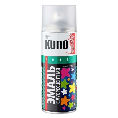 Эмаль 56 KUDO KU-1202 флуаресцентная Голубая 520 мл