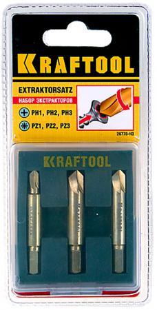 Набор экстракторов KRAFTOOL 3шт 26770-Н3