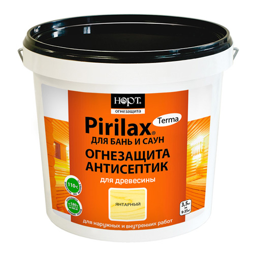 Биопирен (антипирен-антисептик) для древесины "Пирилакс" Терма 1.1 кг