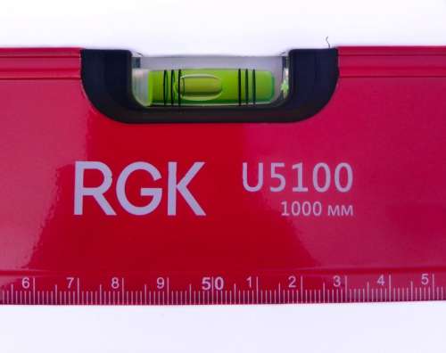 Уровень пузырьковый RGK 80см точность 1мм/м, 3 колбы U2080