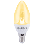 Лампа  6 GE 74400/С1 60W CI E14 прозр.свеча