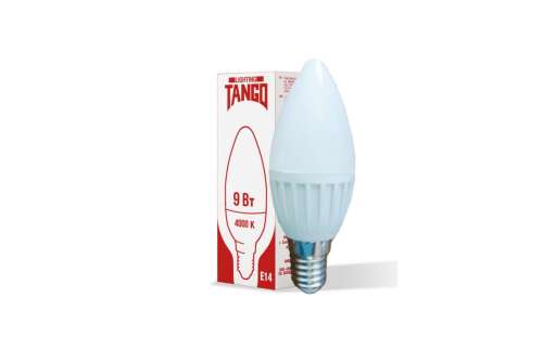 Лампа светодиодн. TANGO LED 9W E14 свеча 4000K 220V