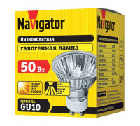 Лампа галогенная5 75Вт GU5.3 230V Navigator