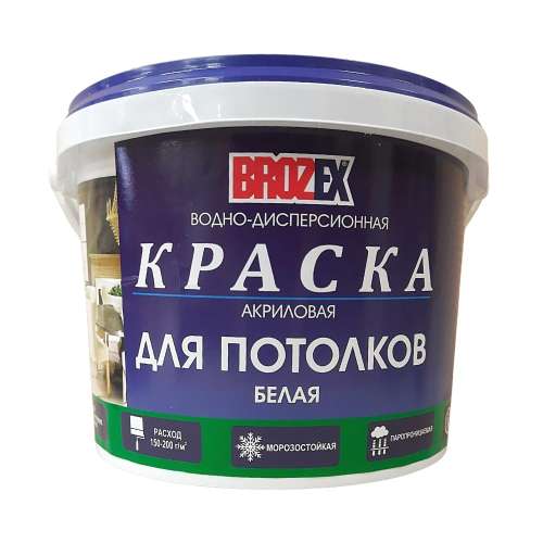 Краска ВД  д/стен и потолков 14,0 кг (BROZEX ЛКЗ)