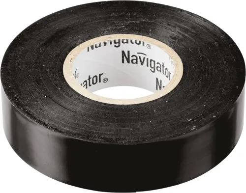 Изолента ПВХ 20мх15мм черная Navigator 71103