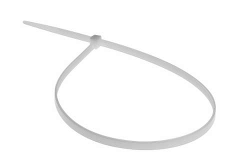 Стяжки нейлоновые Rexant белые 400х 4,8 мм (100 шт/уп) 07-0400