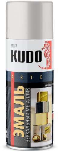 Эмаль 60а универсальная KUDO металлик хром зеркальный алюм. 520мл